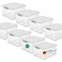 8x Novaliv Aufbewahrungsbox 8x Aufbewahrungsbox, 8x Deckel