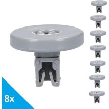 8x Unterkorbrad Geschirrspüler Kompatibel Aeg Electrolux 50286965004 502869500/4