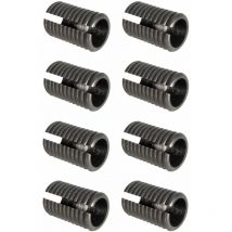 8x Patin antiderapant Embout de tube rond anti glissement pied de meuble en plastique noir à enfoncer Chaise Table Fauteuil Protection Sol Parquet,