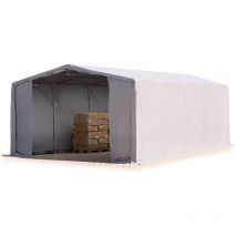 8x10m hangar Toolport pvc 850 n, h. 4m avec portes à fermeture Eclair