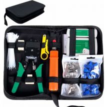 Soekavia - 9 en 1 testeur de câble réseau réseau professionnel Kits d'outils de réparation d'ordinateur Net testeur de câble lan Maintenance - rwdiy