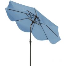 9FT Patio Umbrella 2-Tier Heavy-Duty Market Table Umbrella Crank Handle