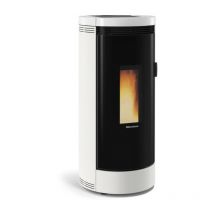 9 kw weißer holzpelletofen - Nordica Extraflame - debbycxblanc