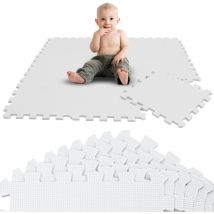 9 Pièces Tapis de Sol Bébé 30x30 Tapis Mousse Bebe Tapis de Jeux Enfant Pliable