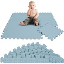 Littletom - 9 Pièces Tapis de Sol Bébé 30x30 Tapis Mousse Bebe Tapis de Jeux Enfant Pliable