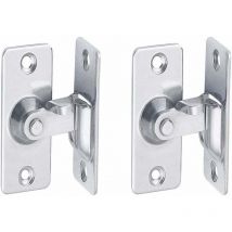 Drill Bit Set 90 Degree Right Angle Stainless Steel Door Lock Used for Wooden Fences, Doors and Windows, Sliding Doors (Silver 2)