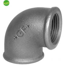 Raccordo curvo femmina femmina in ghisa malleabile zincata 11/2' georg fischer