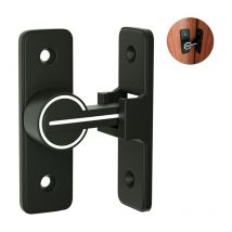 Leisei - 90 grados) Cerradura de puerta corredera interior iluminada Pestillo de gancho de puerta abatible de 90° Pestillo de hebilla de carrete