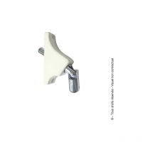 90°-Kastenauslass mit doppeltem weißen Rollladenknopf torbel - 841300