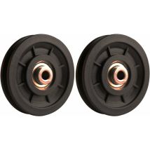 Bsr - 90-mm-nylon-rolle Mit Lager, Muskeltrainingsrolle, Universalrad Für Kabelmaschinen, Fitnessgeräte, Garagentor, Schiebetürrolle