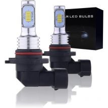 Qiedie - 9006 HB4 led Fog Light Bulb, csp Chips 6000K Cool White 4000LM, 12V drl Replacement for Cars, Trucks, Play and Plug (Pack of 2)