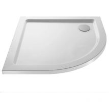 900mm Quadrant Shower Tray Low Profile Modern Style with Waste Option, With Waste