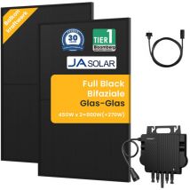 900w Balkonkraftwerk 800w Komplett Steckdose - Growatt Neo 800 Watt Wechselrichter - Solaranlage Komplettset - 450w Solarmodule & Envertech & Zubehör