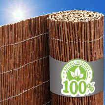 Urfence - 90x500 Balkon Sichtschutz Gartenzaun Weidenzaun - Garten Sichtschutzmatte Weide
