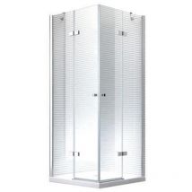 Glaszentrum Hagen - 90x90x195cm Cabine de douche Demeter- sans bac de douche - Transparent