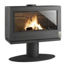 Stufa a legna in ghisa antracite da 12kw - 9127-44 - invicta