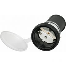 91490 Schuko Kupplung 16A 250V Gummi Durchführung Schutzkontakt IP44 1,5 2,2 mm²