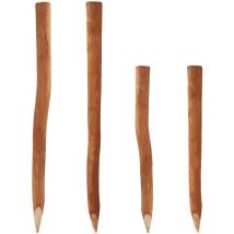 Aquagart - 95 pali di legno per staccionata 1,05 m i diametro 5-6 cm i palo di recinzione in nocciola i palo di recinzione