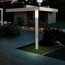 Lampada led da 9,5 watt in acciaio inossidabile con design in piedi IP44 argento per esterni