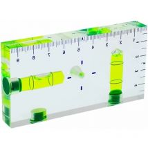 Kartokner - forehill Niveau à bulle multifonction transparent de type t avec échelle magnétique 95 x 51 x 13 mm