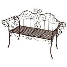 Gartenbank SELENE Pulverbeschichtet Rost-Optik