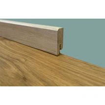 96 metri lineari PROMO BATTISCOPA ZOCCOLINO SQUADRATO BASSO in FIBRA DI LEGNO 40X15 SBIANCATO
