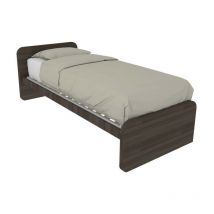 964 - Lit simple 80x190 avec têtes de lit personnalisables - Orme de jerez foncé