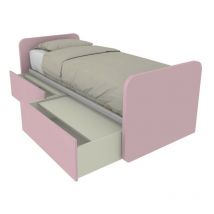 964C - Lit simple 80x190 avec tiroirs coulissants et têtes de lit personnalisables - Cipriaf3c4ff