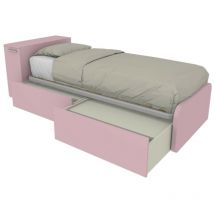 Lit simple peu encombrant avec tiroirs et tête de lit rangement - Cipriaf3c4ff