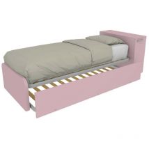 Mobilfino Camerette - Letto singolo contenitore con secondo letto estraibile e testata testiera contenitiva - 80x190 - Cipriaf3c4ff