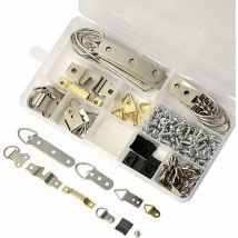 96er-Pack Bilderrahmen-Aufhängehaken – Aufbewahrungsbox im Lieferumfang enthalten