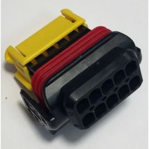 Conector automotriz hembra Molex 98788-1101 10P, paso de 4,25 mm, negro/amarillo/rojo