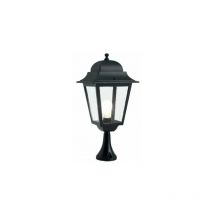 Lampada Palo Paletto da Cancello Colore Nero per Esterno Linea Maxi Quadrata Livos