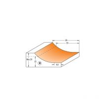 990.507.11 fraise à plate-bande horizontale hw S=12 D=89 R=38 (d)
