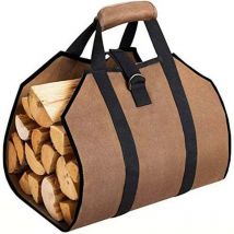 Coavas - 99x45.7cm Toile Sac à bûche Cheminée Sac de chauffage Imperméable Transporteur de bois extérieur rangement pour le bois de avec