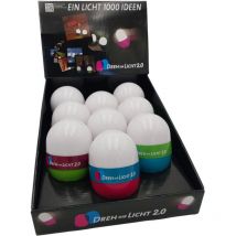 9 x Dreh Dir Licht 2.0 Nachtlicht Campinglampe Taschenlampe Leselampe Notlicht