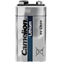 9V-Blockbatterie, Lithium, CR9V, 1 Stück - Camelion
