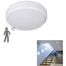 9w Led Deckenleuchte Rund Kuppel Bewegungsmelder Ip56 Weiß 6500k 1538
