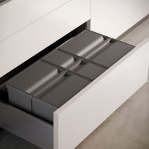 Poubelles (9XL) M120 3X26L+11L Anthracite - 9XL - Poubelles à 2, 3 ou 4 bacs