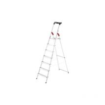 Gierre - Hailo e'chelle en aluminium L60 avec 7 marches pour usage domestique hauteur ciseaux 212 cm avec marches antide'rapantes
