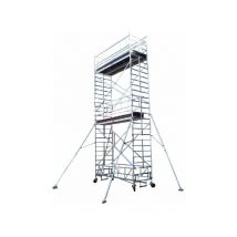 Echafaudage roulant alu - Hauteur de travail max 5.30m - TLR-0320T