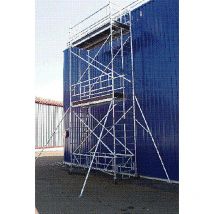 Echafaudage roulant alu - Hauteur de travail max 9.30m - TLR-0724T