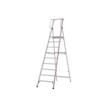 Escabeau 9 marches grande plateforme - Hauteur max. de travail 4.10m - 8080/09