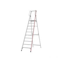 Escabeau 10 marches grande plateforme - Hauteur max. de travail 4.35m - 8080/10