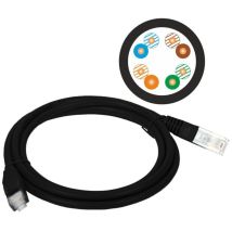 Cavo Di Collegamento U/utp Cat.5e Pvc 0,5m Nero Alantec