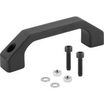 Unbekannt - a Levetta Maniglia – Materiale termoplastico – M6 x 25, a = 120 mm – Nero Opaco, 1 pezzi, k0200.120061