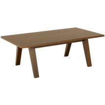 EBUY24 Couchtisch A-Line Grau – 110cm x 60cm – Holzbeine – Modernes Design für Wohnzimmer