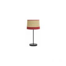 Fabrilamp - Lampe De Table Tietar 1xe14 Sac/rouge 44x22x22 Cm
