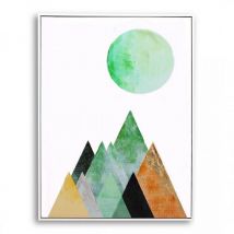 Pn Home - Abstract Wall Art | Hand Finished Framed Canvas Print | Home Decoration Piece | Scandes Framed Print