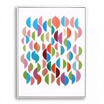 Pn Home - Abstract Wall Art | Hand Finished Framed Canvas Print | Home Decoration Piece | Refraction Framed Print